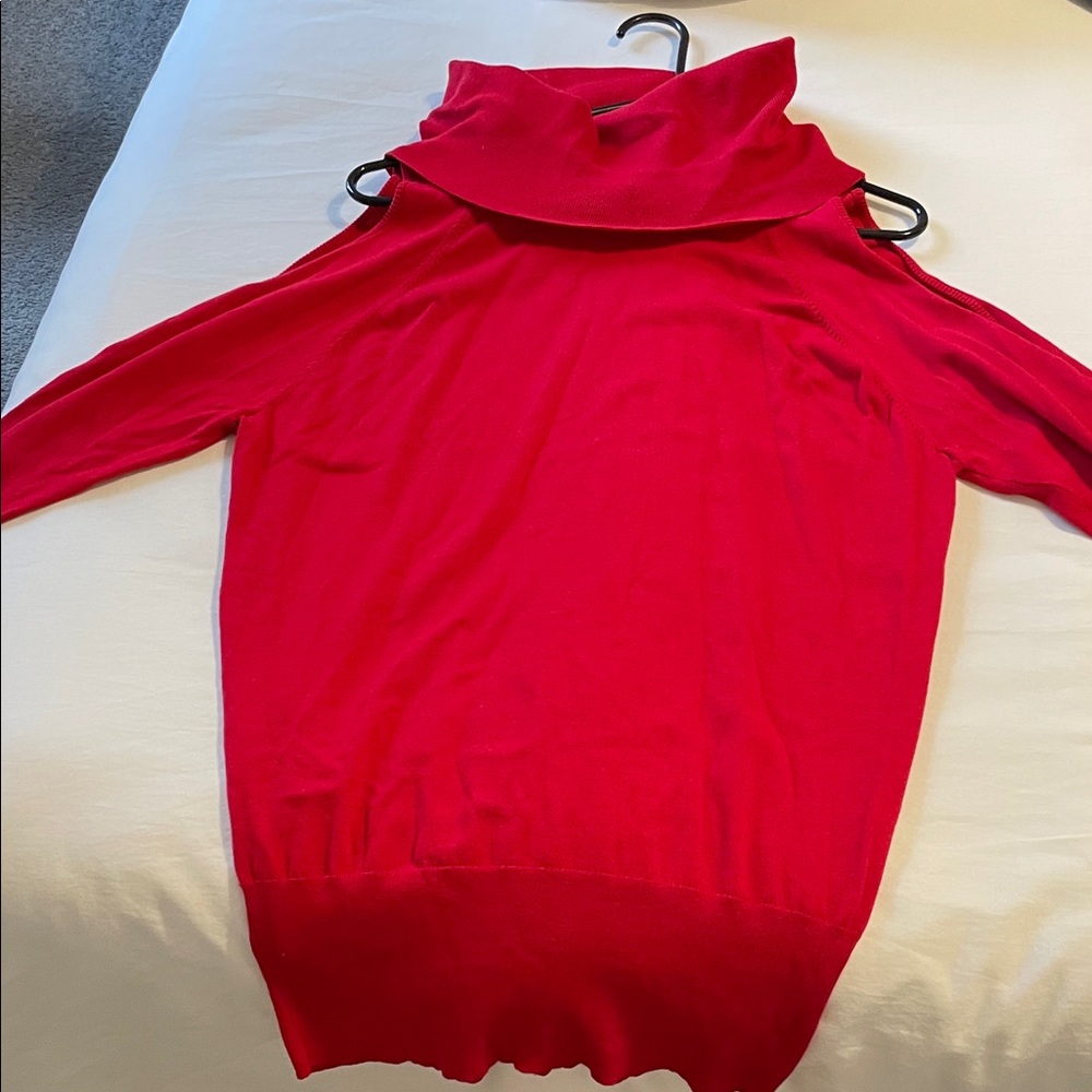 Wilfred Vibrant Red Cowl Neck Sweater